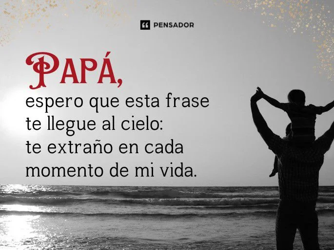 Nostalgia por mi padre fallecido Echo de menos su presencia