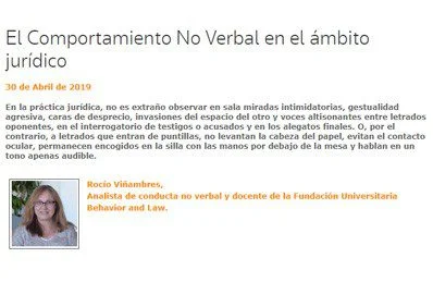 Importancia de la comunicación no verbal en el ámbito jurídico