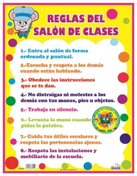 Reglamento de Salón de Clases en Primaria Guía Concisa