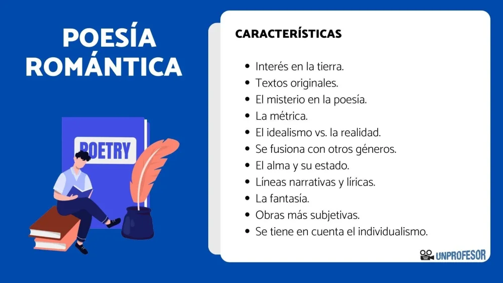 Rasgos románticos en su poesía
