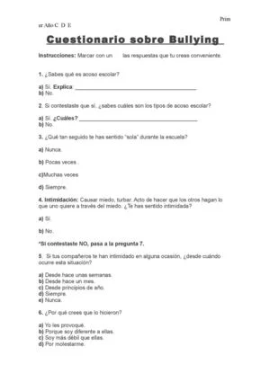 15 Preguntas sobre el Bullying Respuestas Concisas