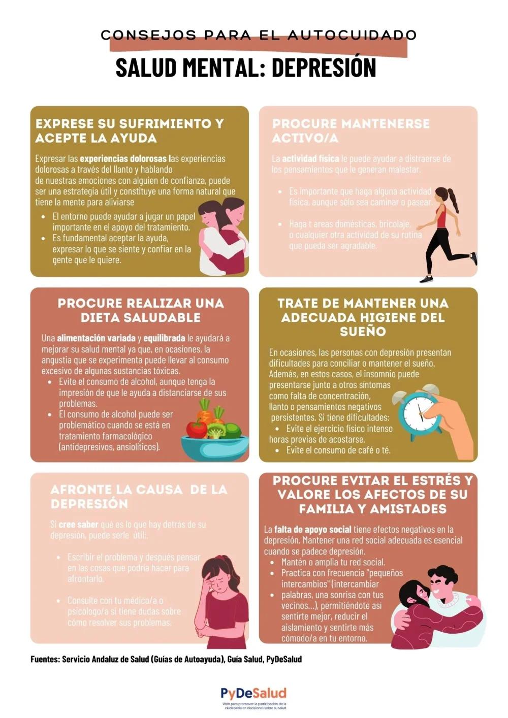Consejos para rutina saludable en momentos de tristeza