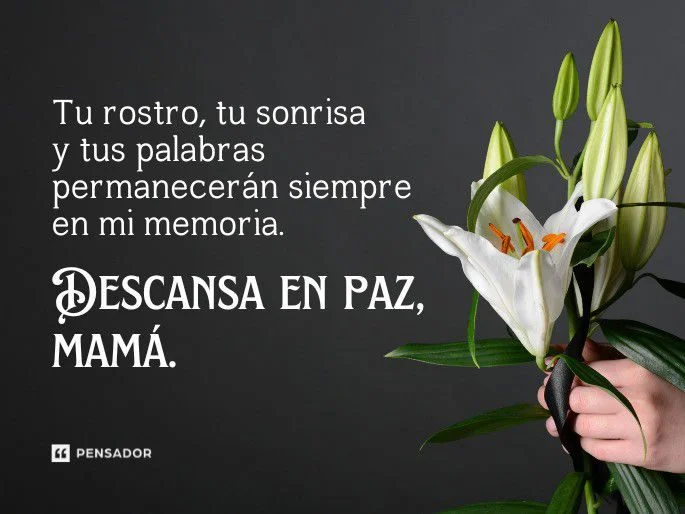Frases conmovedoras para recordar a una madre querida