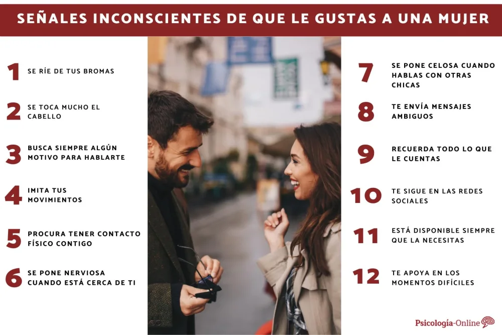 10 señales de que le gustas a una mujer